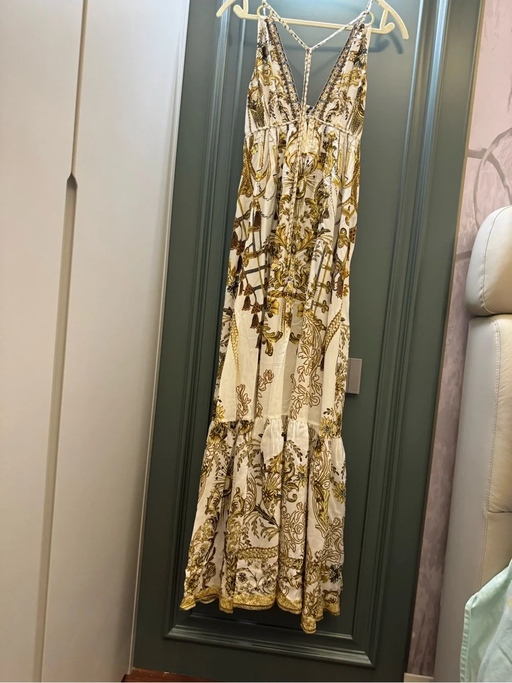 Camilla | Dresses | Camilla Boho Maxi Dress In White And Gold Floral Print | Poshmark Camilla | Dresses | Camilla Boho Maxi Dress In White And Gold Floral Print | Poshmark